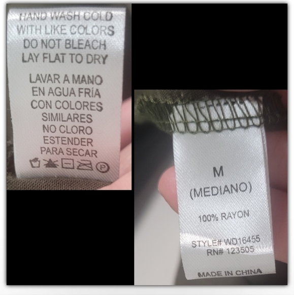 Heart Hips military green dress/runic size medium - Picture 4 of 5